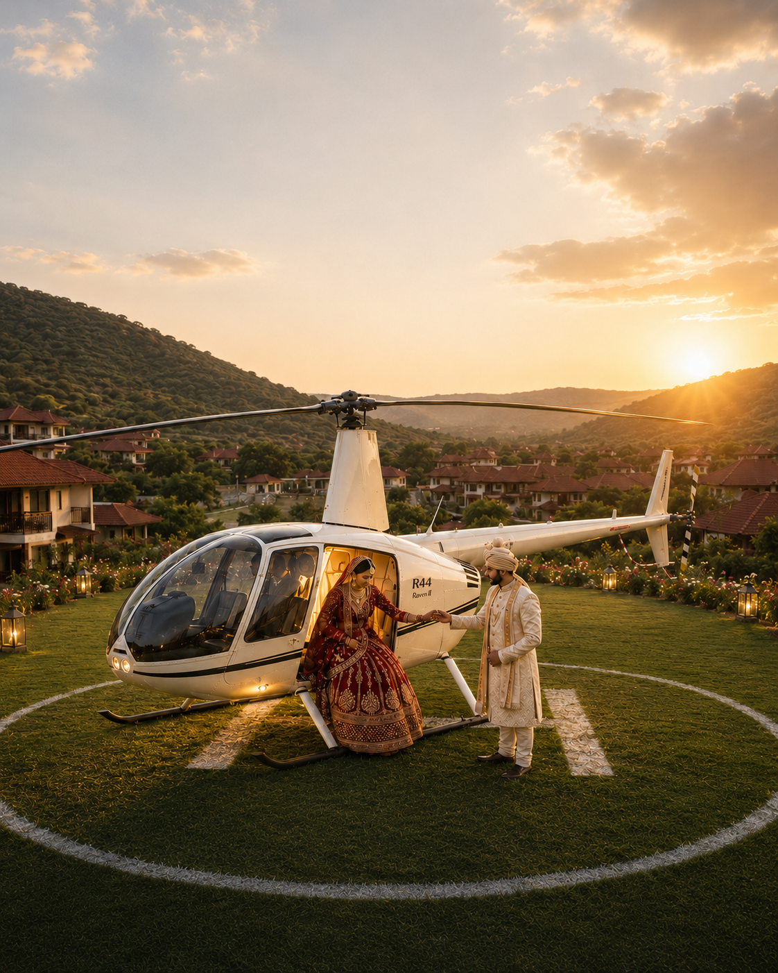 Ananta Spa & Resort Jaipur Introduces Helicopter Arrivals for Destination Weddings